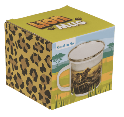 Aluminium/Enamel Mug, Wildlife, 8 x 8 cm,