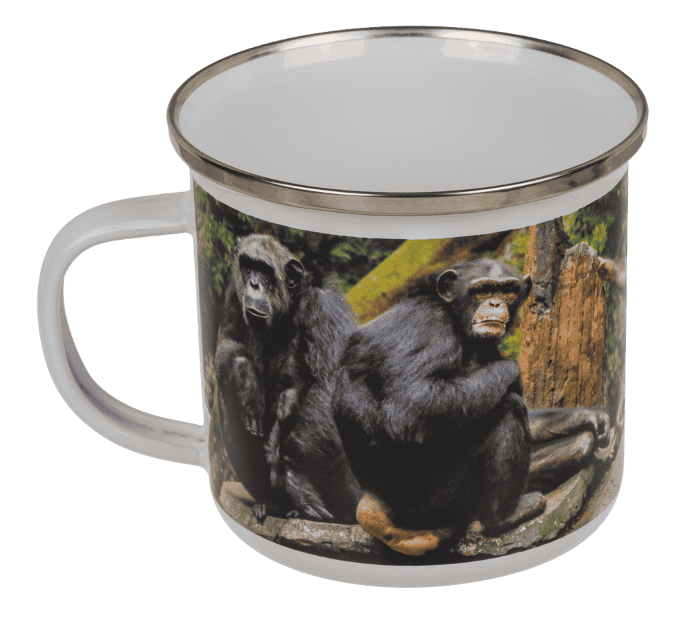 Aluminium/Enamel Mug, Wildlife, 8 x 8 cm,