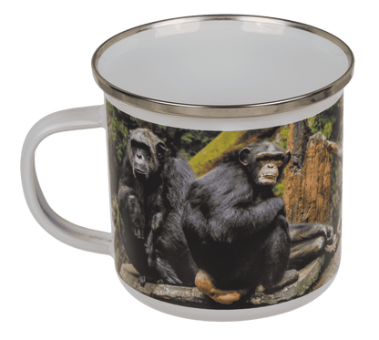 Aluminium/Enamel Mug, Wildlife, 8 x 8 cm,