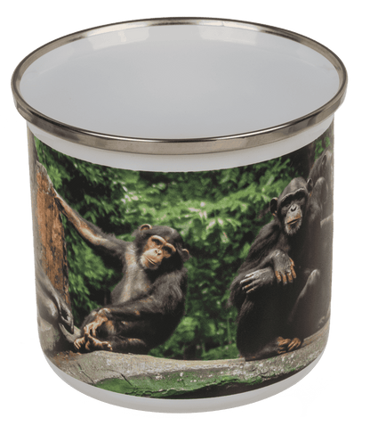 Aluminium/Enamel Mug, Wildlife, 8 x 8 cm,