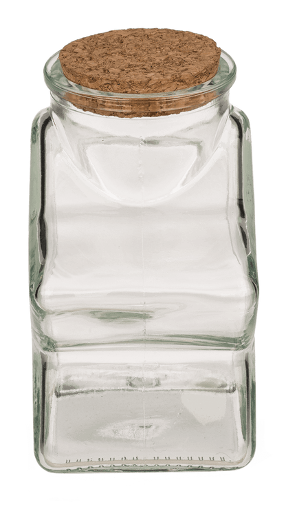 Glass Bottle, Star, ca.11 x 7,5 x 12  cm, with