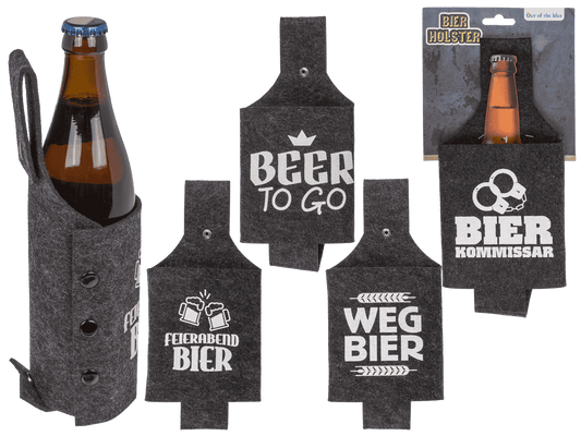 Felt holster, beer, 27 x 12 cm,