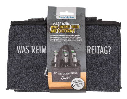 Felt Bottle Bag with 6 compartments,
