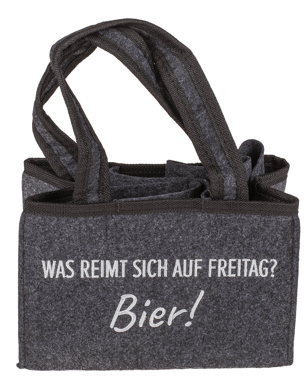 Felt Bottle Bag with 6 compartments,