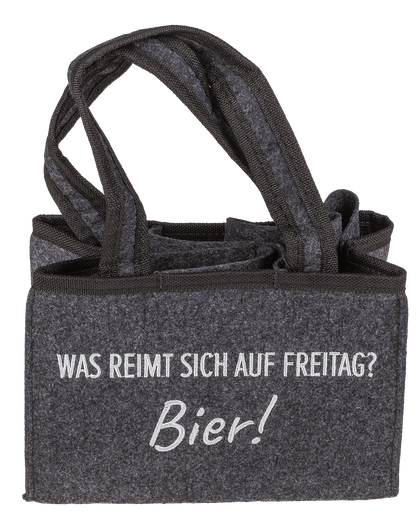 Felt Bottle Bag with 6 compartments,