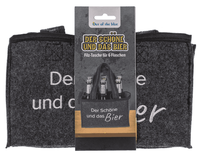Felt Bottle Bag with 6 compartments,