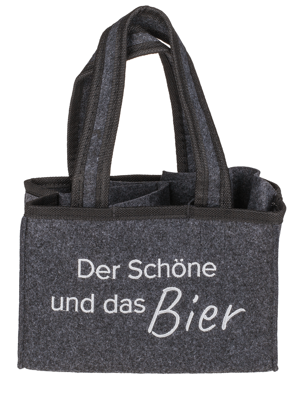 Felt Bottle Bag with 6 compartments,