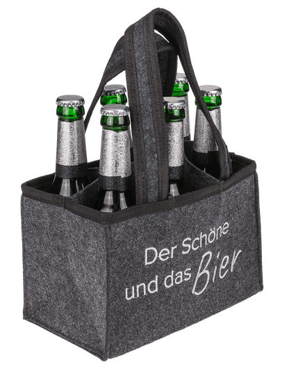 Felt Bottle Bag with 6 compartments,