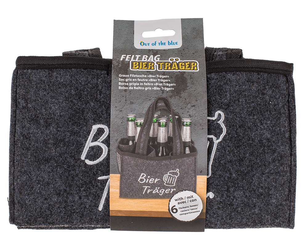 Felt Bottle Bag with 6 compartments,