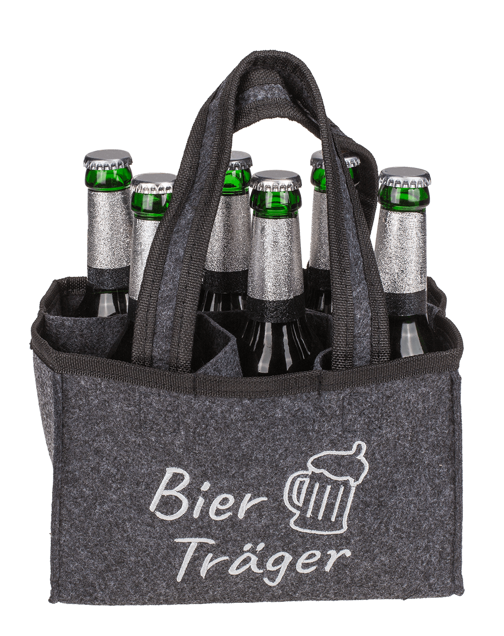 Felt Bottle Bag with 6 compartments,