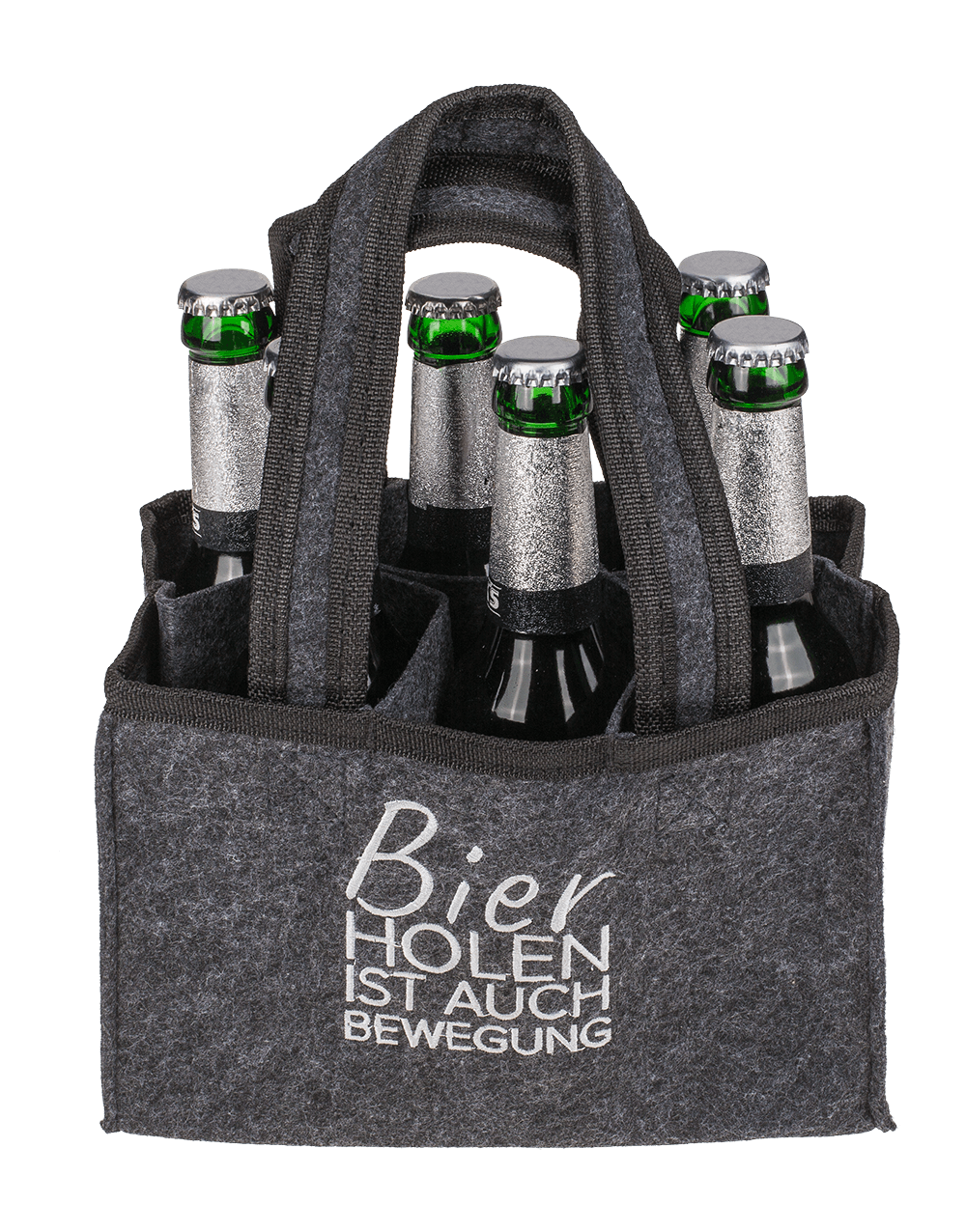 Felt Bottle Bag with 6 compartments,