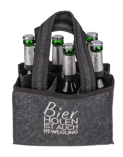 Felt Bottle Bag with 6 compartments,