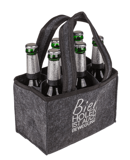 Felt Bottle Bag with 6 compartments,