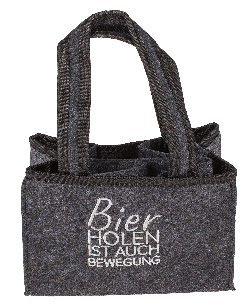 Felt Bottle Bag with 6 compartments,