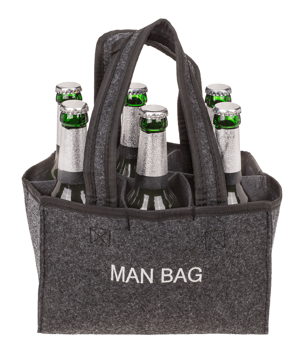 Felt Bottle Bag with 6 compartments,