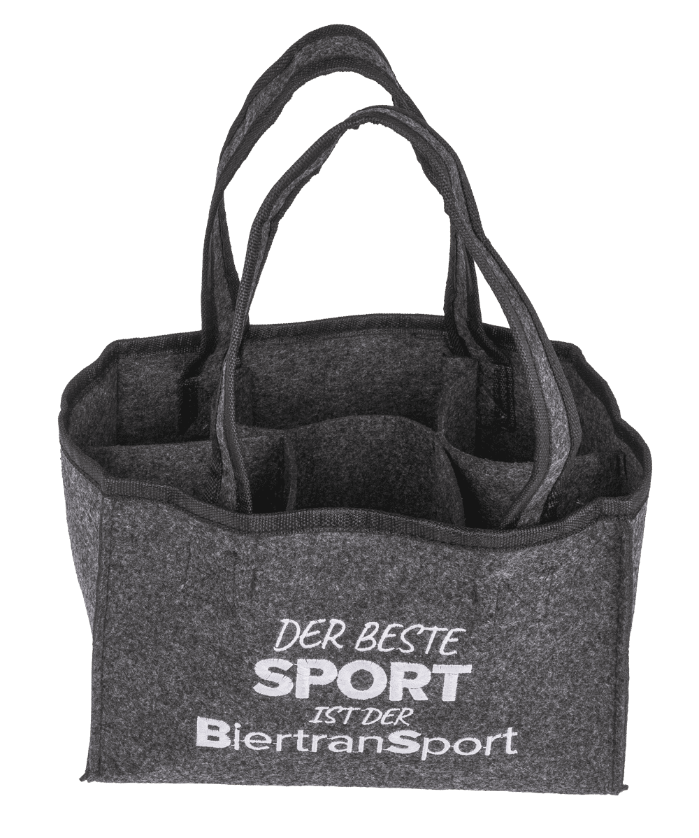 Bolsa de fieltro para botellas con 6