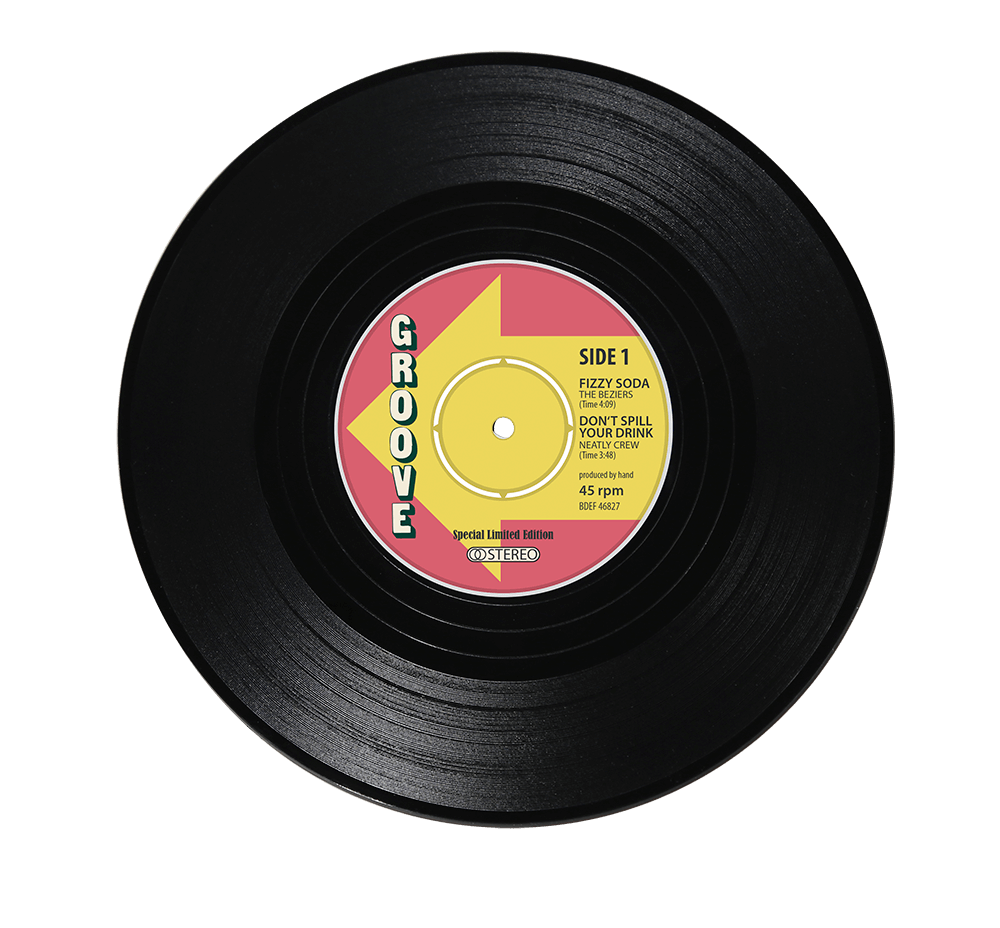 Vinyl coaster, Record,