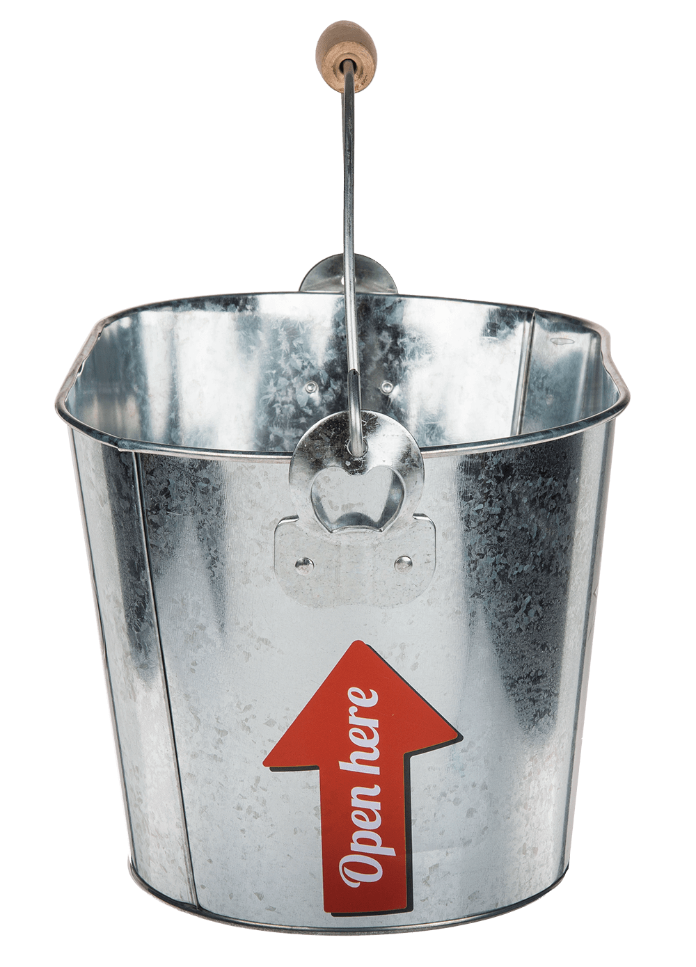 Oval metal bucket, Cold Beer,