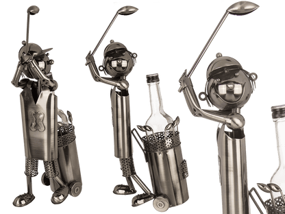 Metal bottle holder, Golf Player,