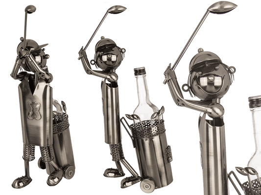 Metal bottle holder, Golf Player,