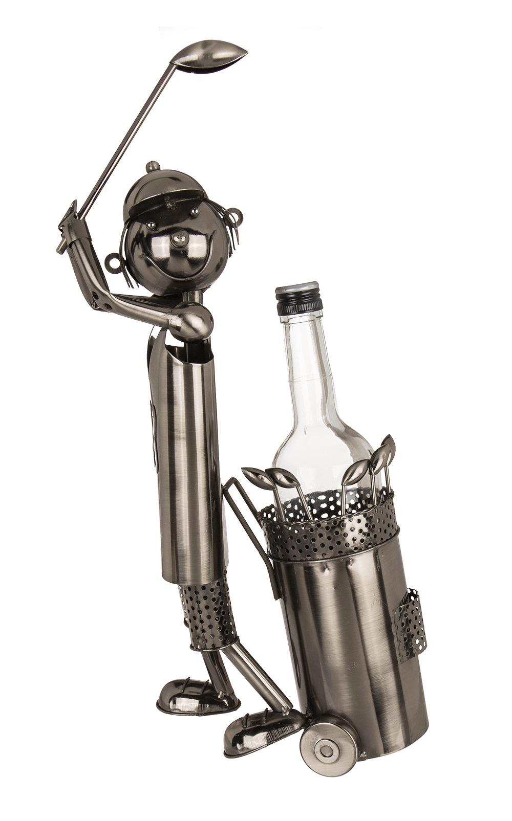 Metal bottle holder, Golf Player,