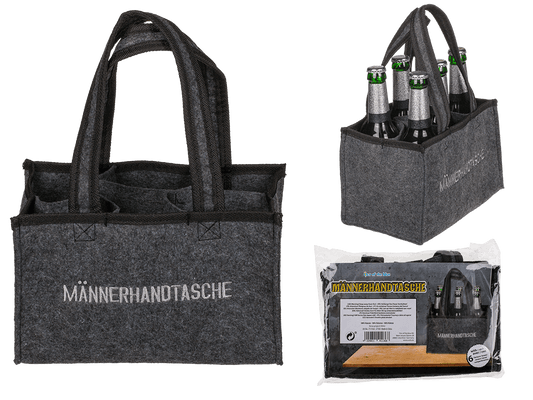 Felt Bottle Bag, Männerhandtasche,