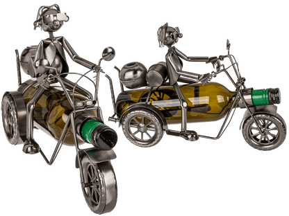 Metal bottle holder, Motorbiker,