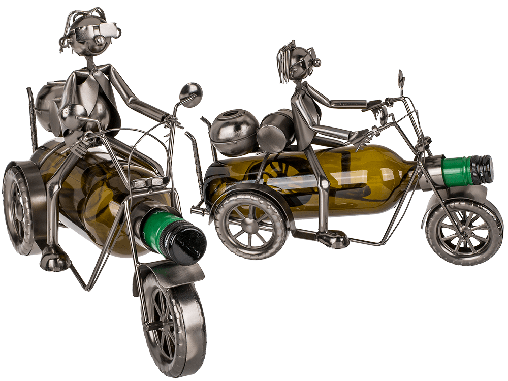 Metal bottle holder, Motorbiker,