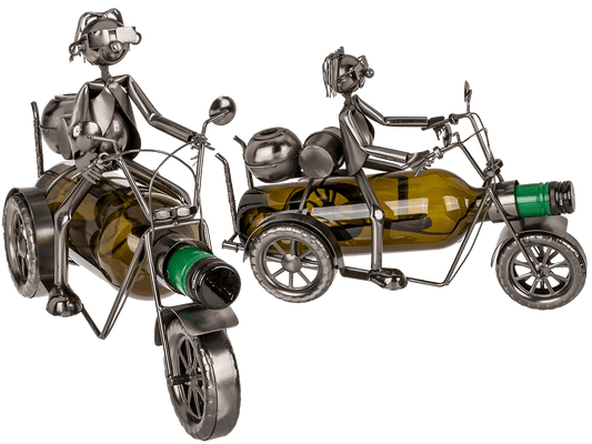 Metal bottle holder, Motorbiker,