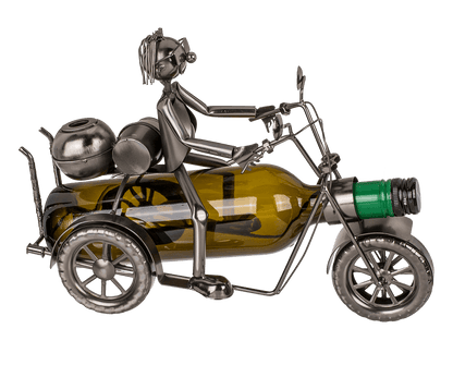 Metal bottle holder, Motorbiker,