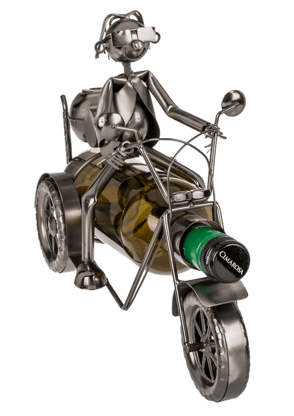 Metal bottle holder, Motorbiker,