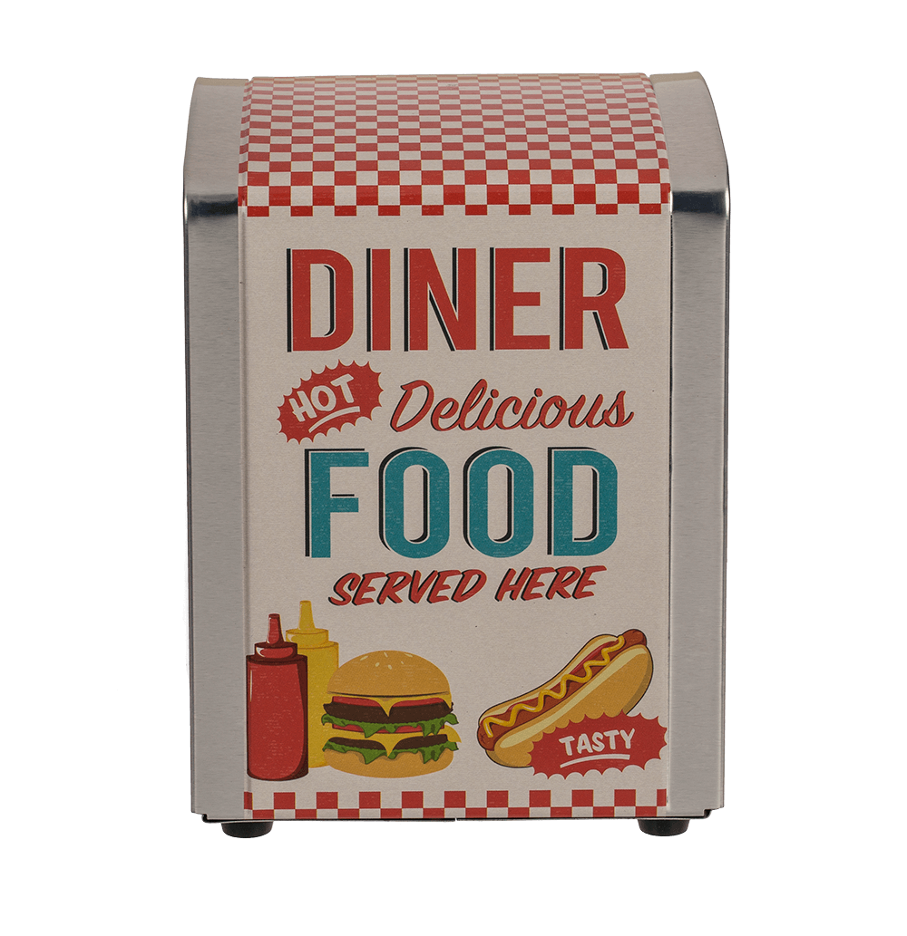 Metal napkin dispenser, Diner,