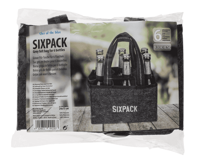 Felt Bottle Bag with 6 compartments, Sixpack,