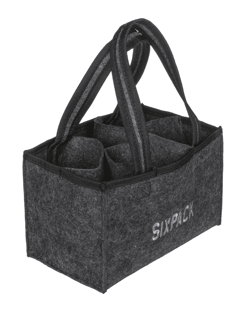 Felt Bottle Bag with 6 compartments, Sixpack,