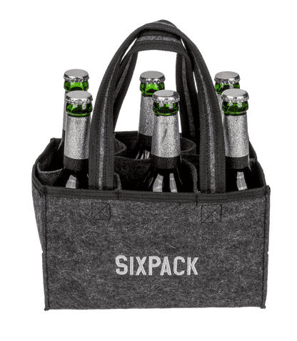 Felt Bottle Bag with 6 compartments, Sixpack,
