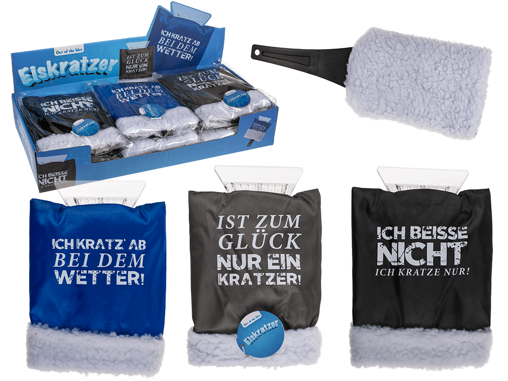 Ice scraper with glove