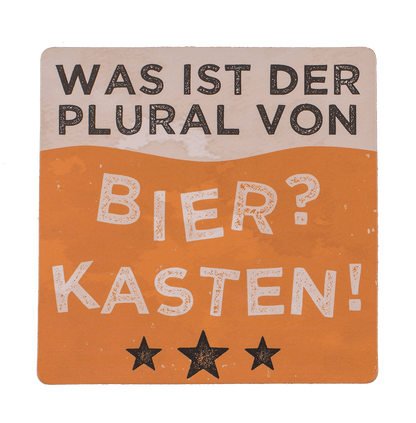 Coaster with cork backing, Slogans