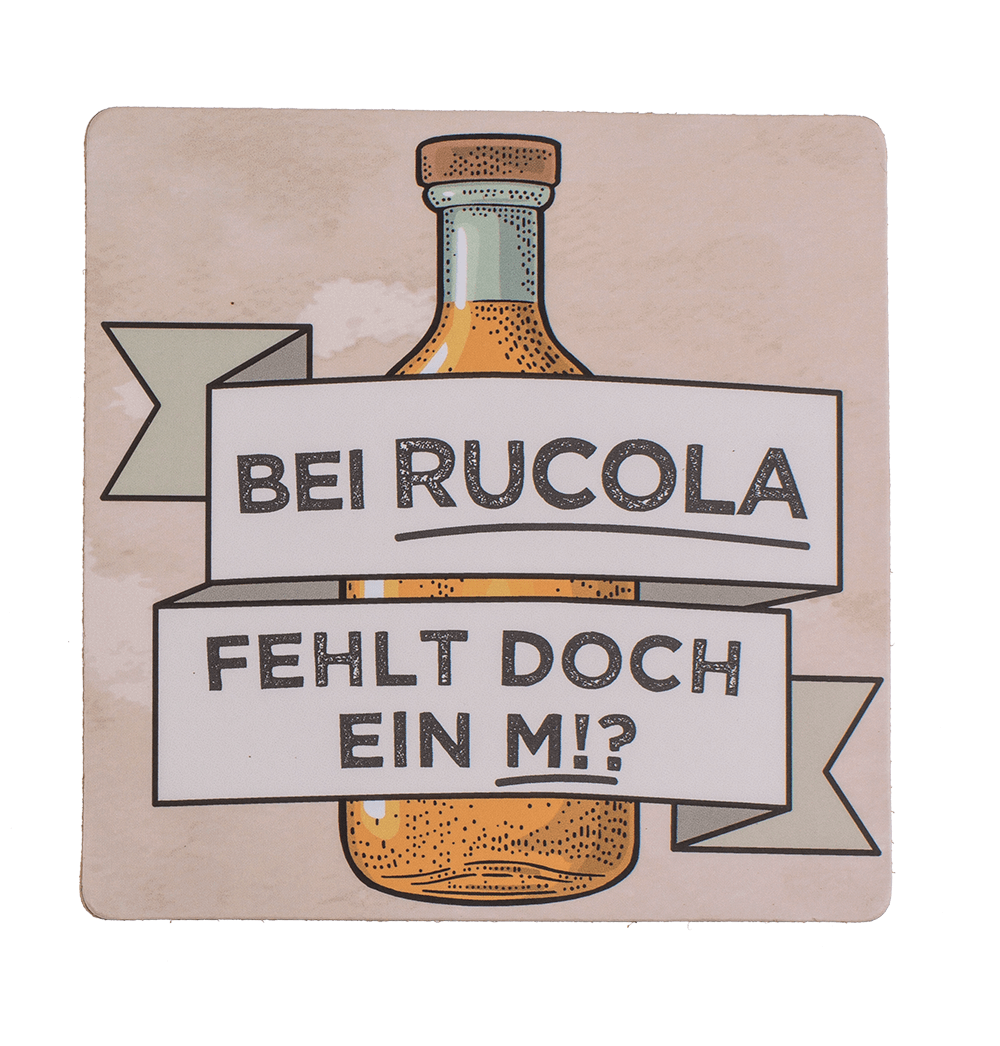 Coaster with cork backing, Slogans