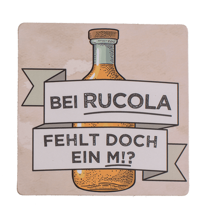 Coaster with cork backing, Slogans