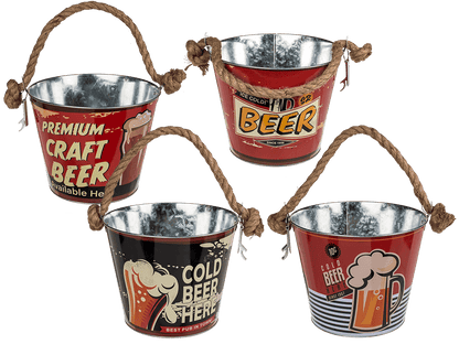 Metal Beer Bucket with Bottle Opener, Beer