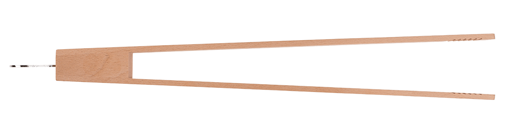 Wooden BBQ-Tongs with bottle opener,