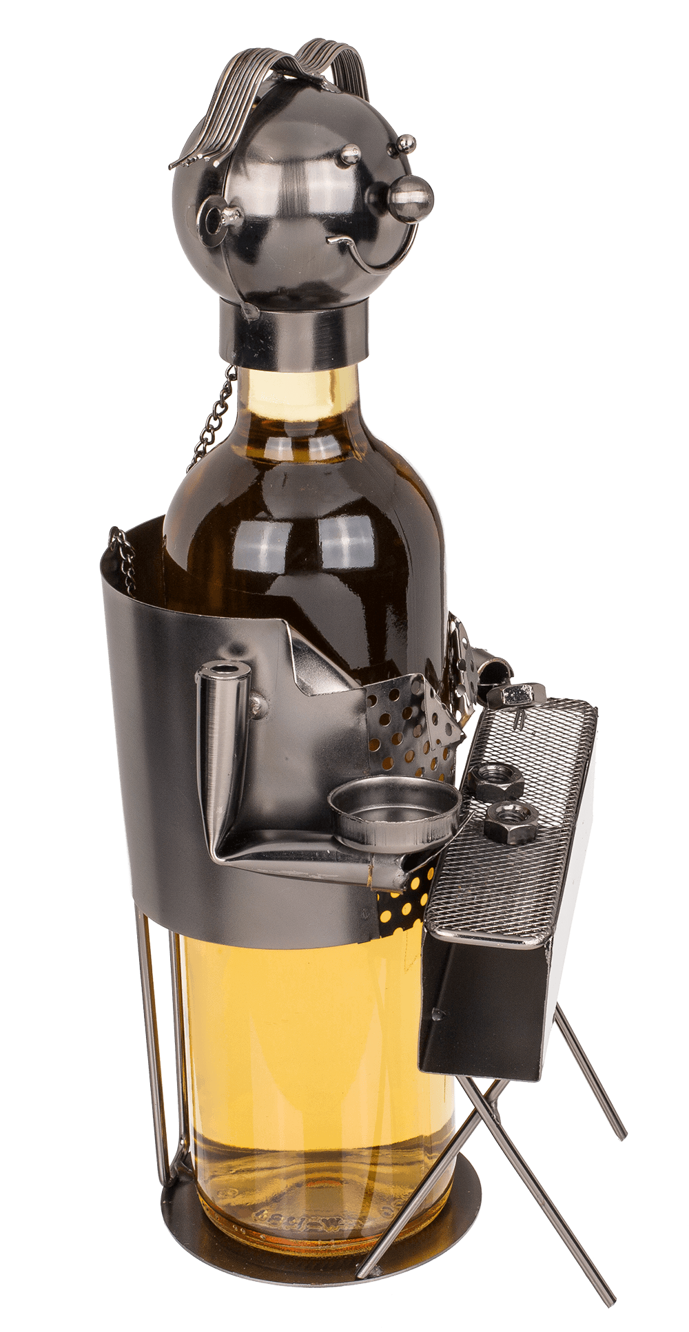 Metal Bottle Holder, BBQ Chef,