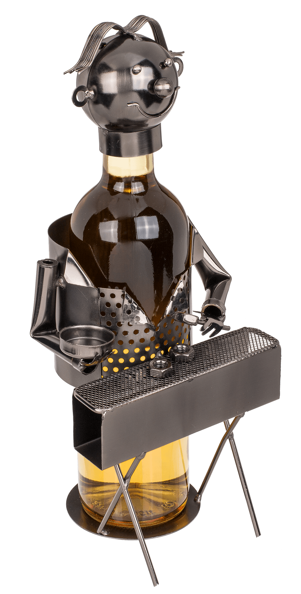 Metal Bottle Holder, BBQ Chef,