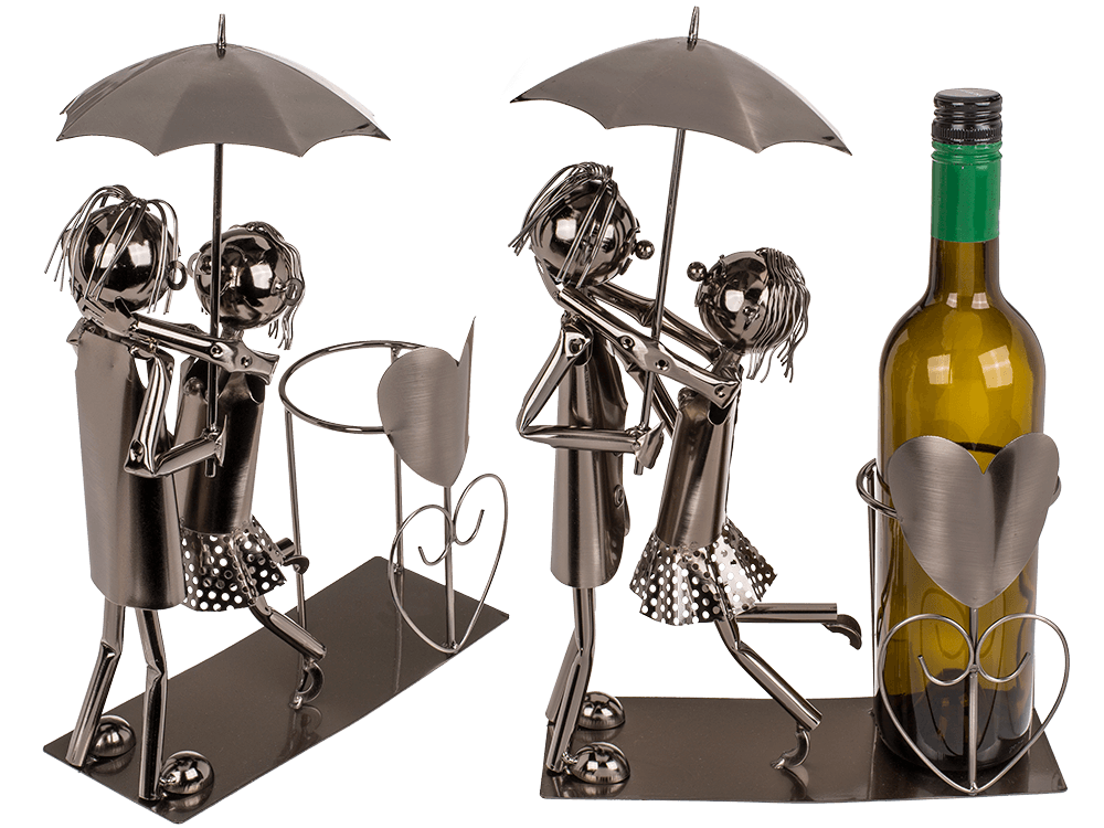 71-3271_000.png Metal bottle holder, Lovers IV - Afbeelding 1