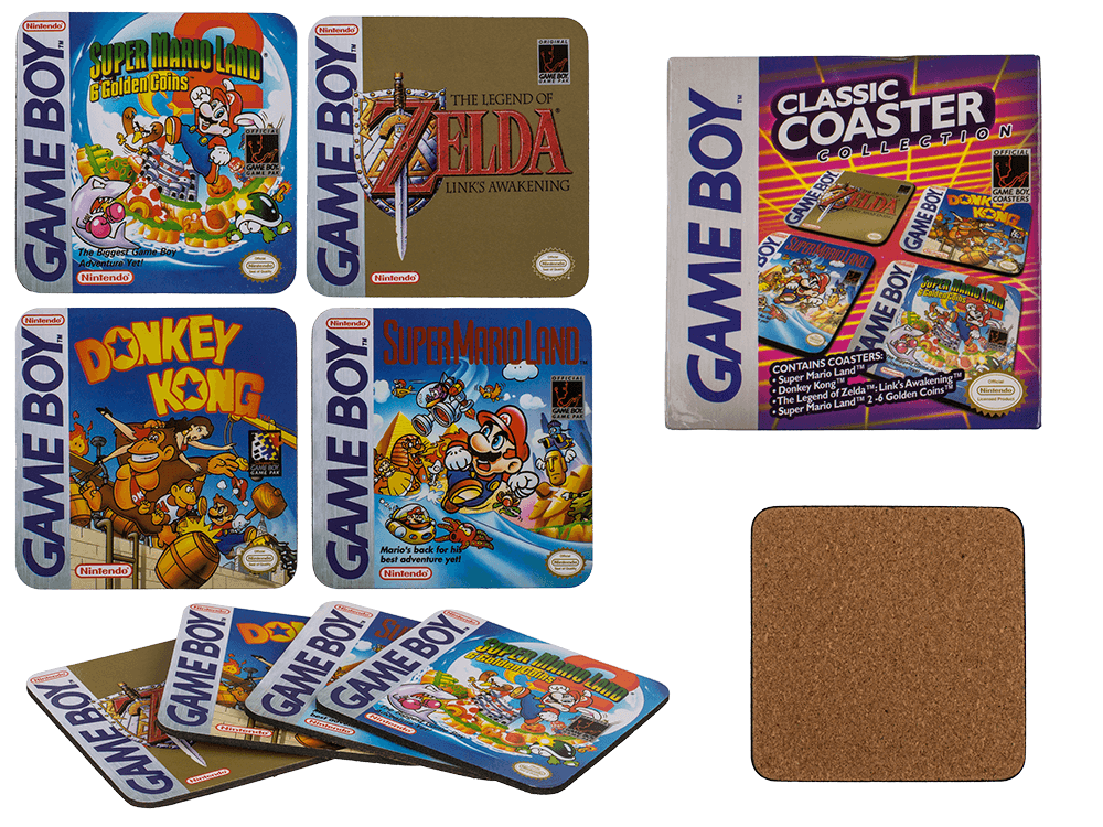Cork coasters, Gameboy - Classic Collection,