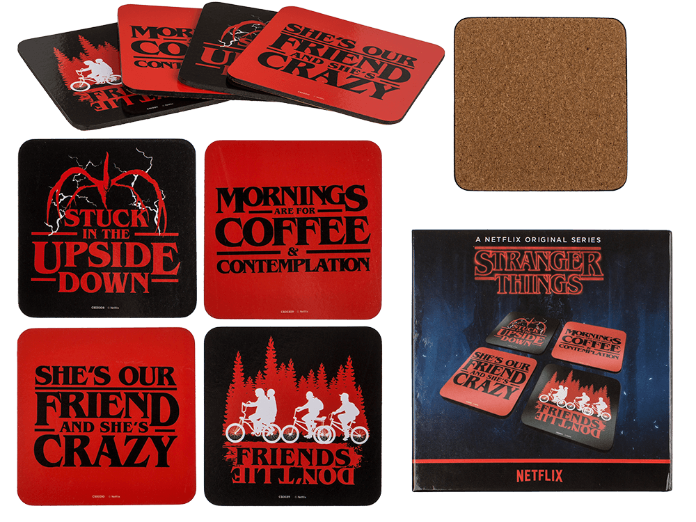 Cork coasters, Stranger Things,