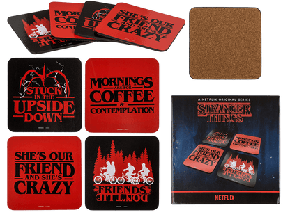 Cork coasters, Stranger Things,