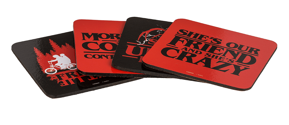 Cork coasters, Stranger Things,