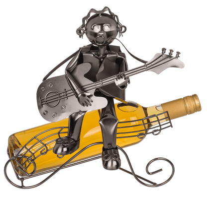 Metal bottle holder, Musican II,  ca. 28  x 25 cm