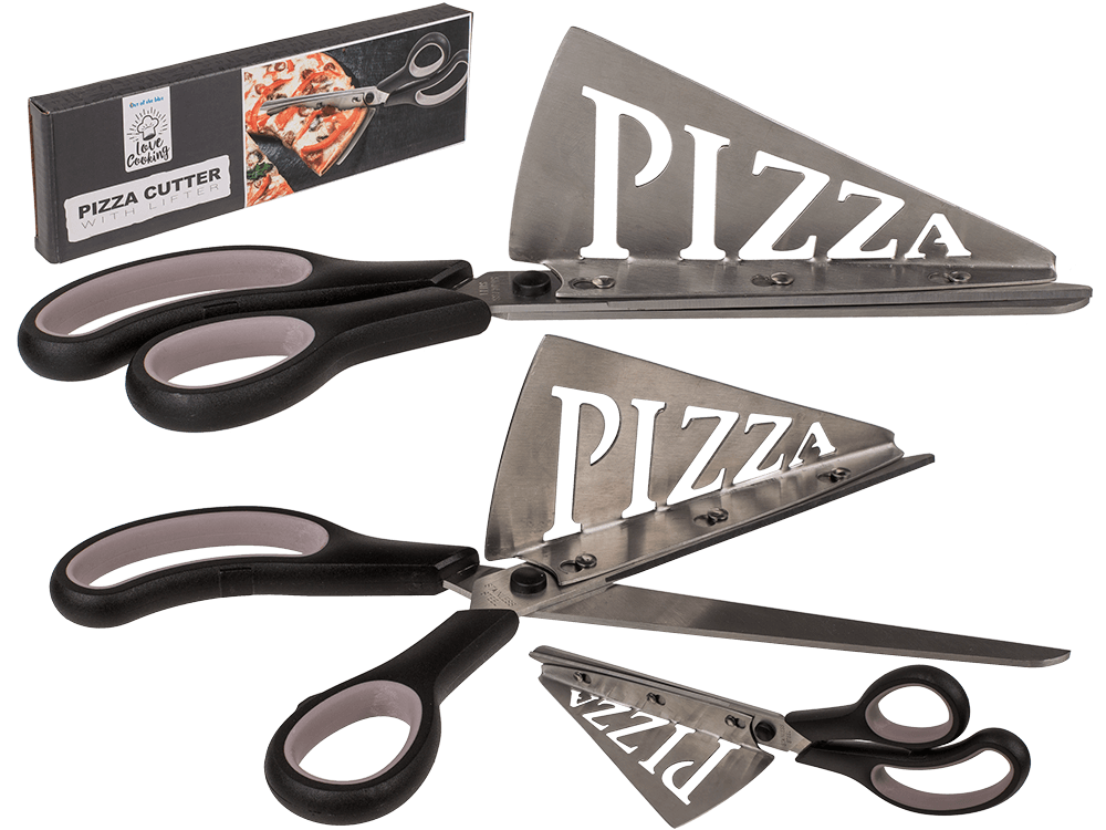 71-3293_000.png Pizza cutter with lifter, ca. 27 x 8 cm, - Afbeelding 1